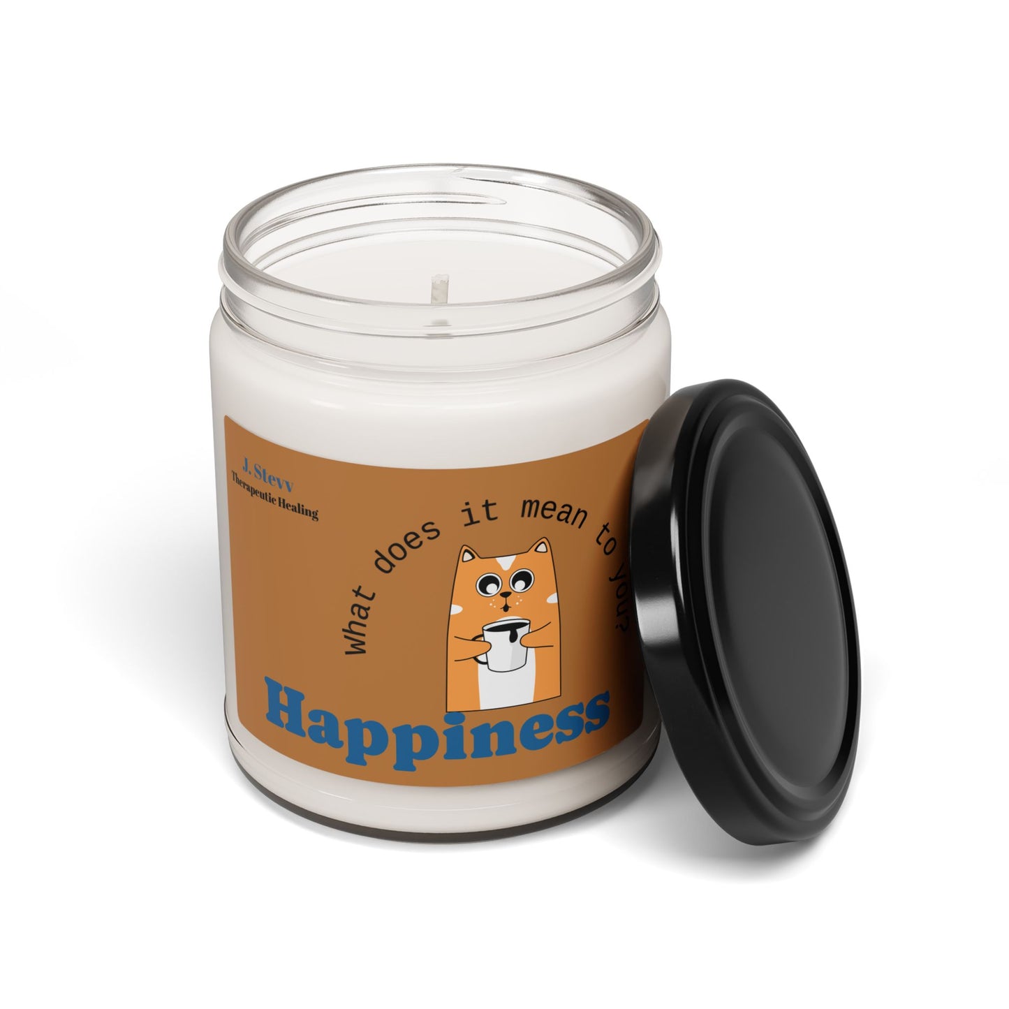 Happiness Scented Soy Candle - 9oz Therapeutic Candle for Relaxation and Self-Care