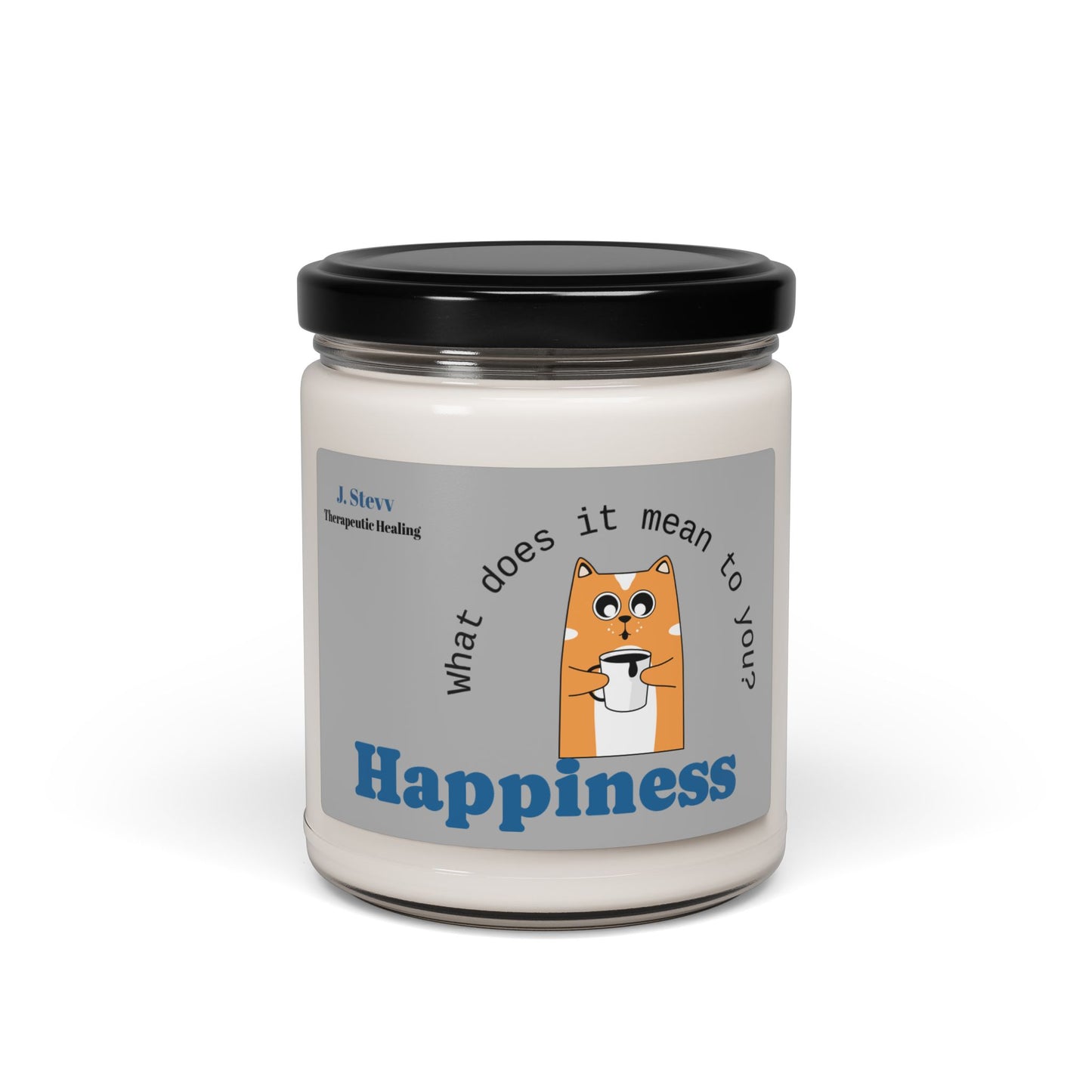 Happiness Scented Soy Candle - 9oz Therapeutic Candle for Relaxation and Self-Care