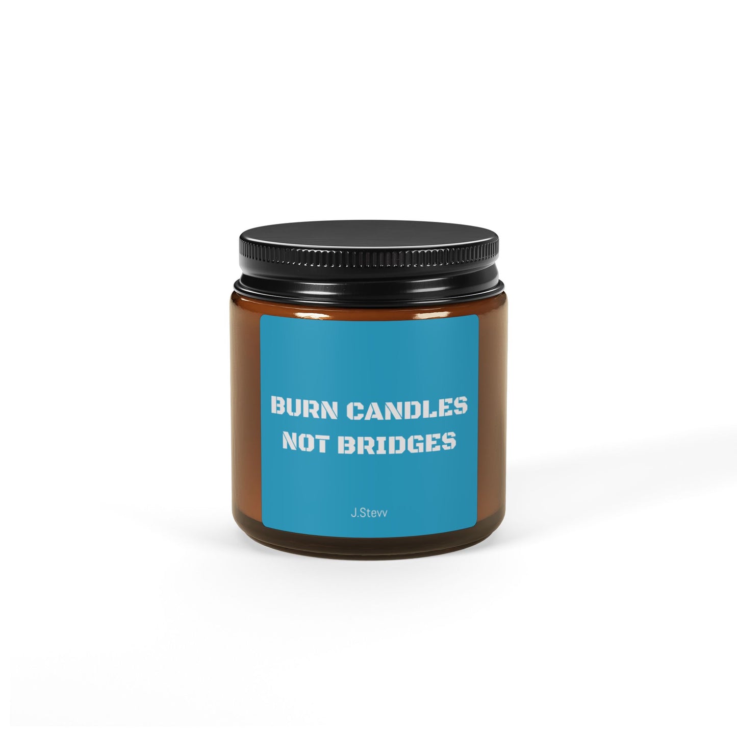 Scented Soy Candle (Multi-Size, Amber Jar)