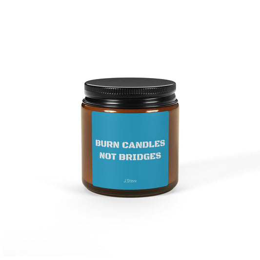 Scented Soy Candle (Multi-Size, Amber Jar)