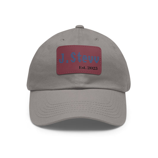 Custom Leather Patch Dad Hat - Stylish & Comfortable Cap for Everyday Wear