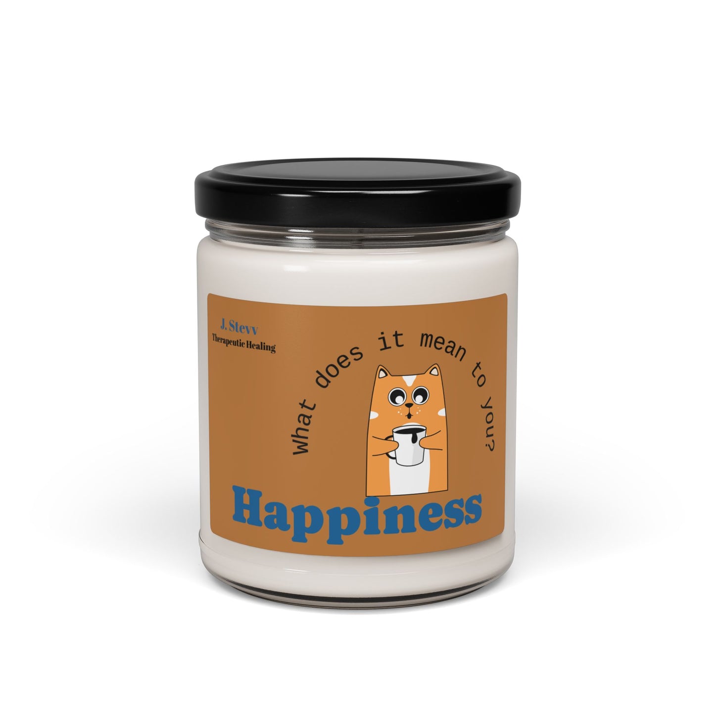 Happiness Scented Soy Candle - 9oz Therapeutic Candle for Relaxation and Self-Care