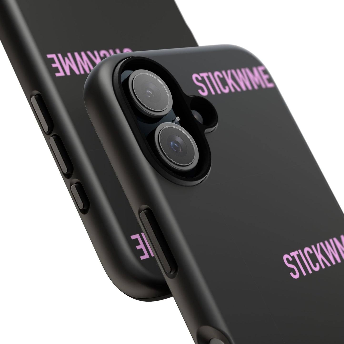 Trendy Phone Case with 'STICKWME' Design | Durable & Stylish Protection