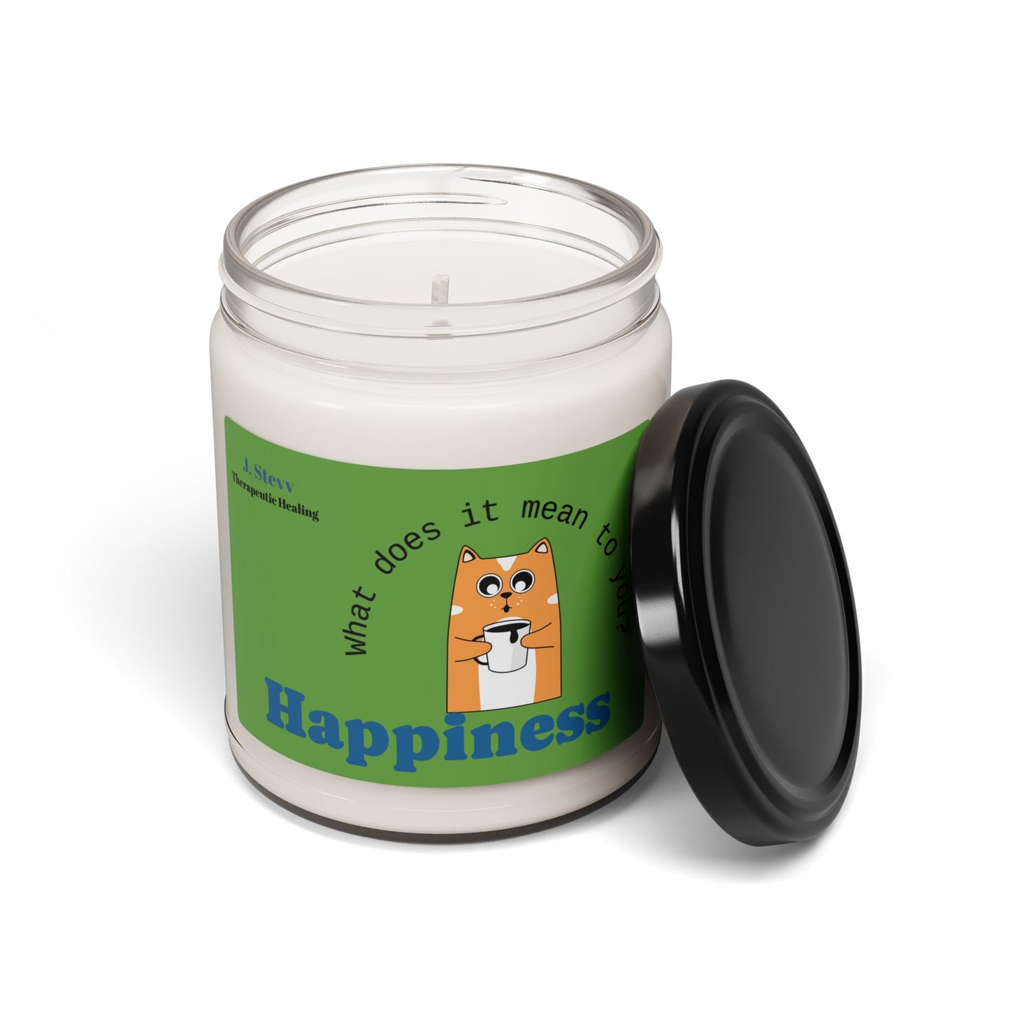 Happiness Scented Soy Candle - 9oz Therapeutic Candle for Relaxation and Self-Care