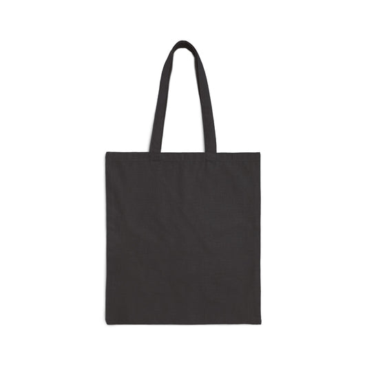 Black Cotton Canvas Tote Bag - 'STICKWME' Design