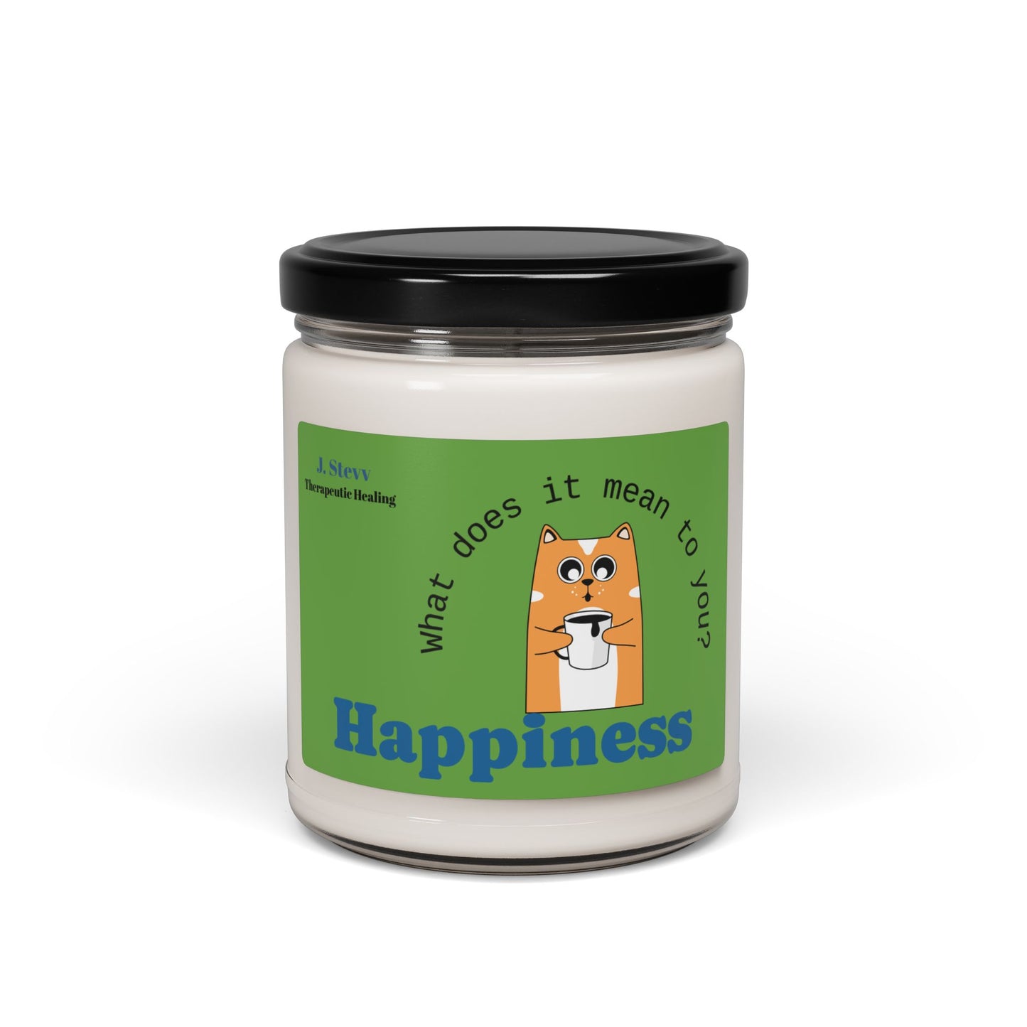 Happiness Scented Soy Candle - 9oz Therapeutic Candle for Relaxation and Self-Care
