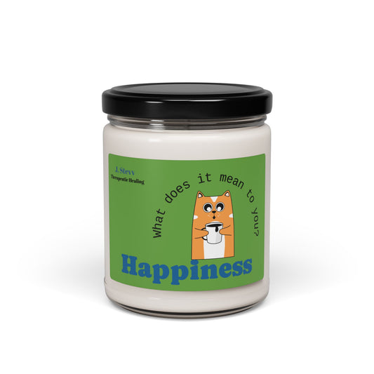 Happiness Scented Soy Candle - 9oz Therapeutic Candle for Relaxation and Self-Care