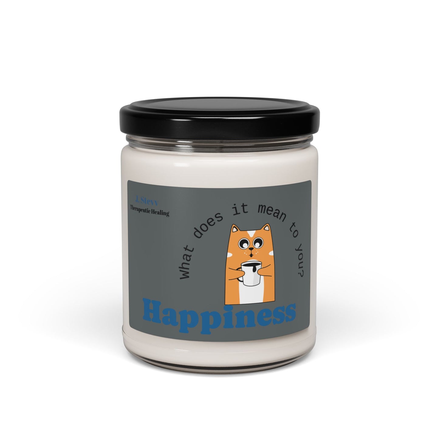Happiness Scented Soy Candle - 9oz Therapeutic Candle for Relaxation and Self-Care