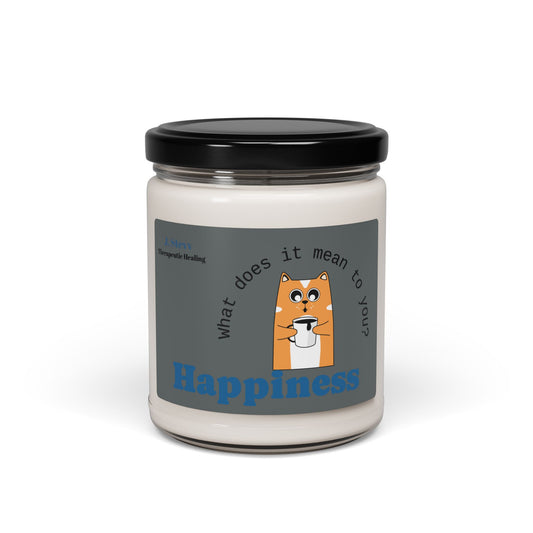 Happiness Scented Soy Candle - 9oz Therapeutic Candle for Relaxation and Self-Care