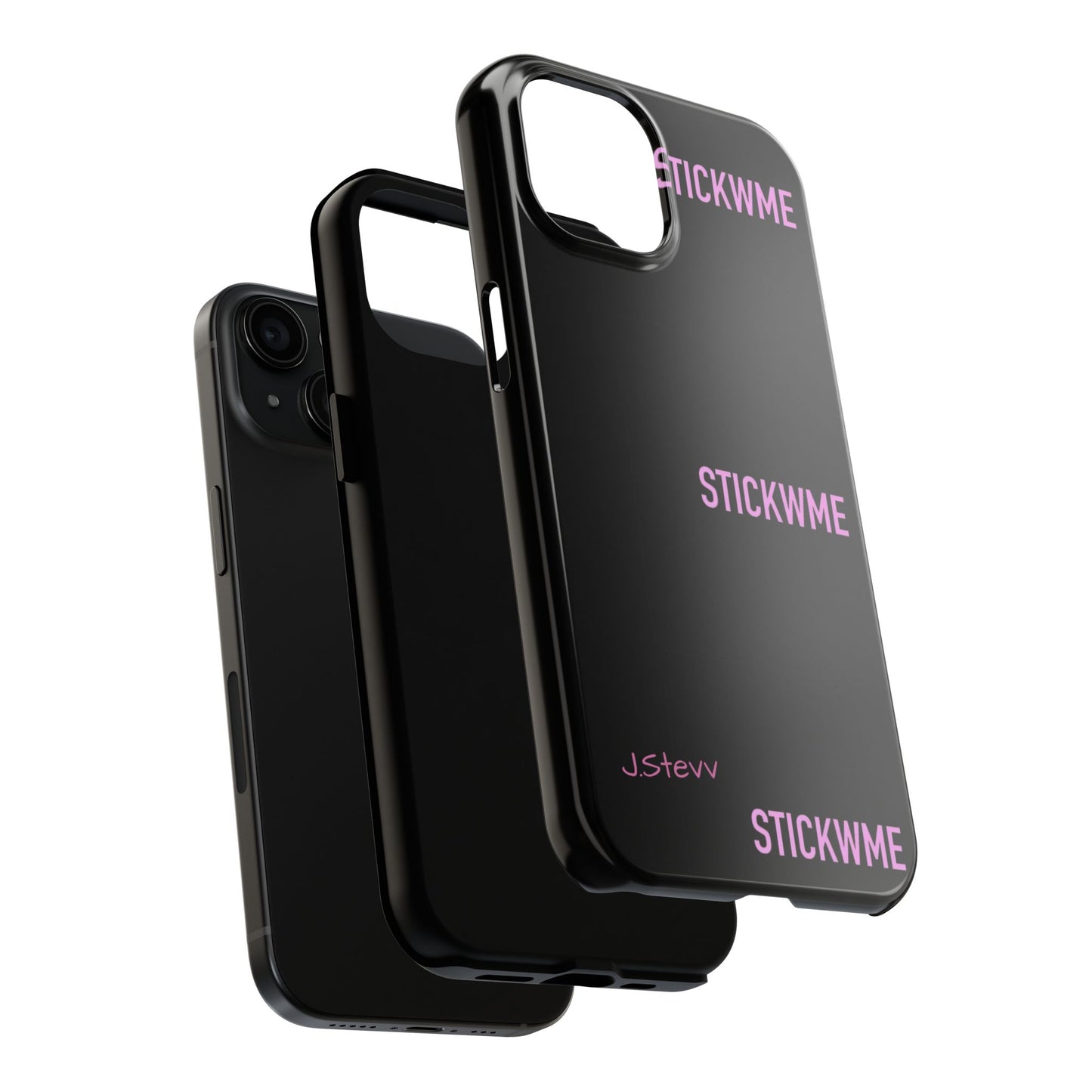 Durable Tough Phone Case - Stick With Me Design for Trendsetters