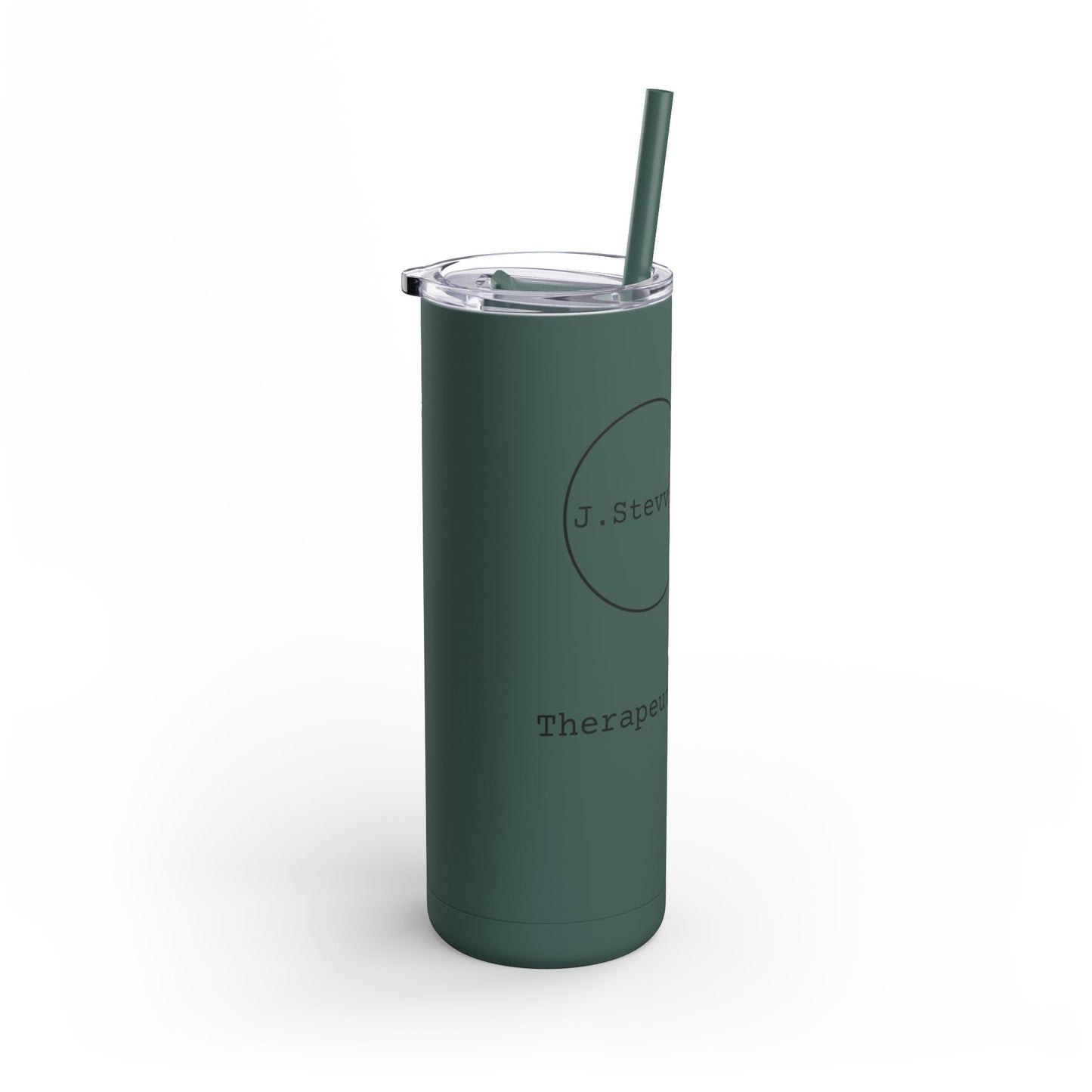 Therapeutic Healing 20oz Matte Tumbler - Personalized Stylish Drinkware for Mindfulness and Wellness