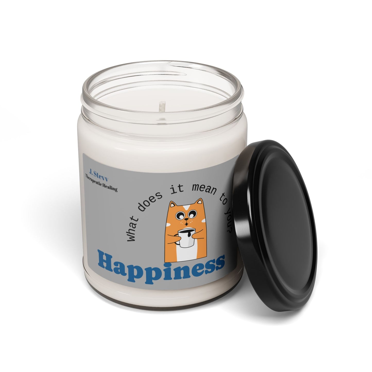 Happiness Scented Soy Candle - 9oz Therapeutic Candle for Relaxation and Self-Care