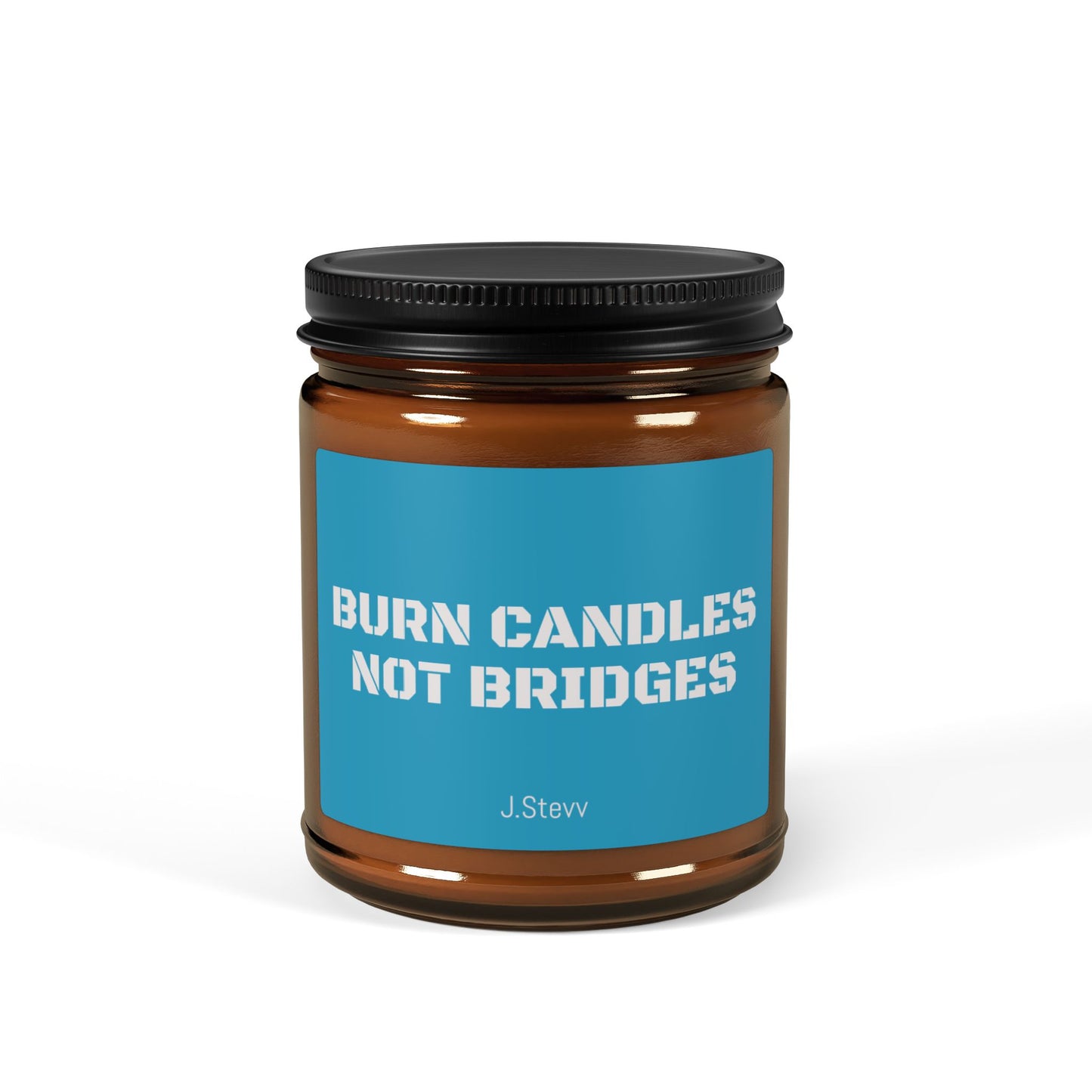 Scented Soy Candle (Multi-Size, Amber Jar)