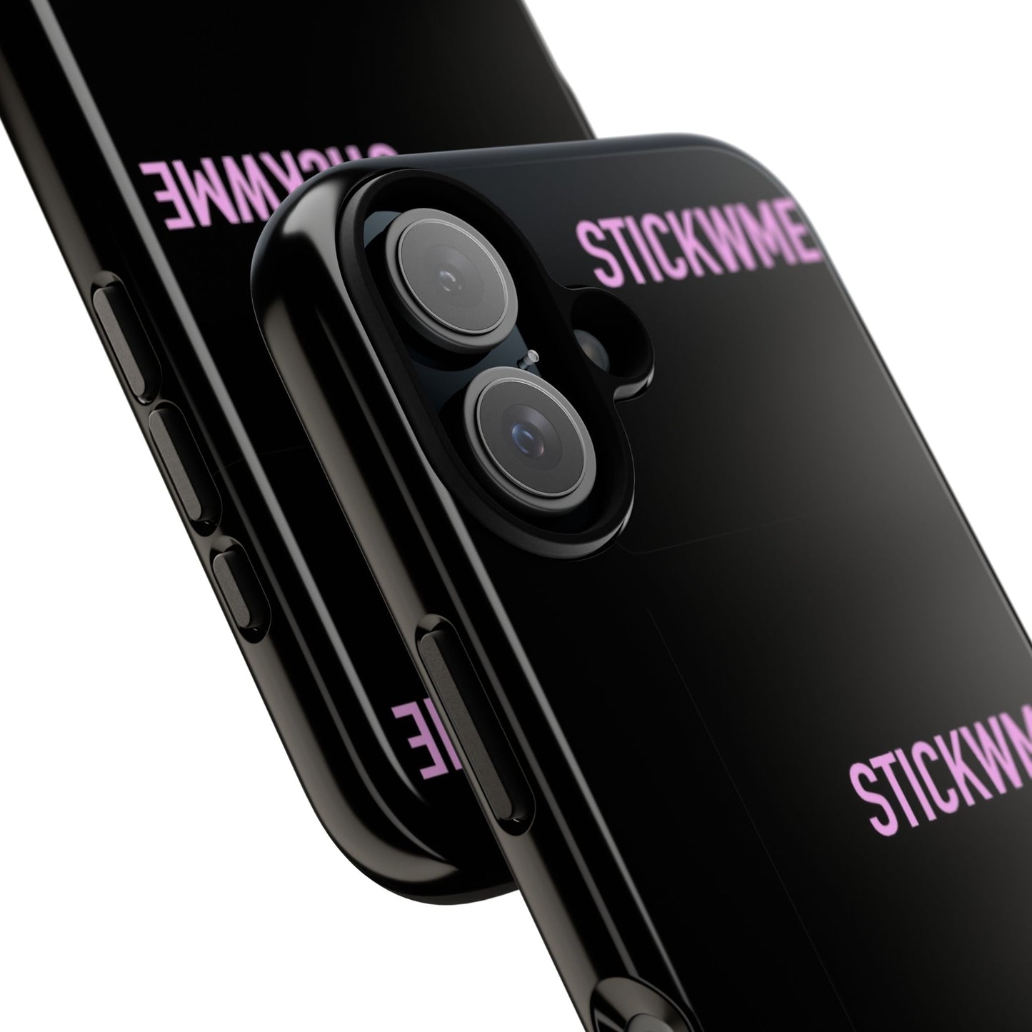 Trendy Phone Case with 'STICKWME' Design | Durable & Stylish Protection