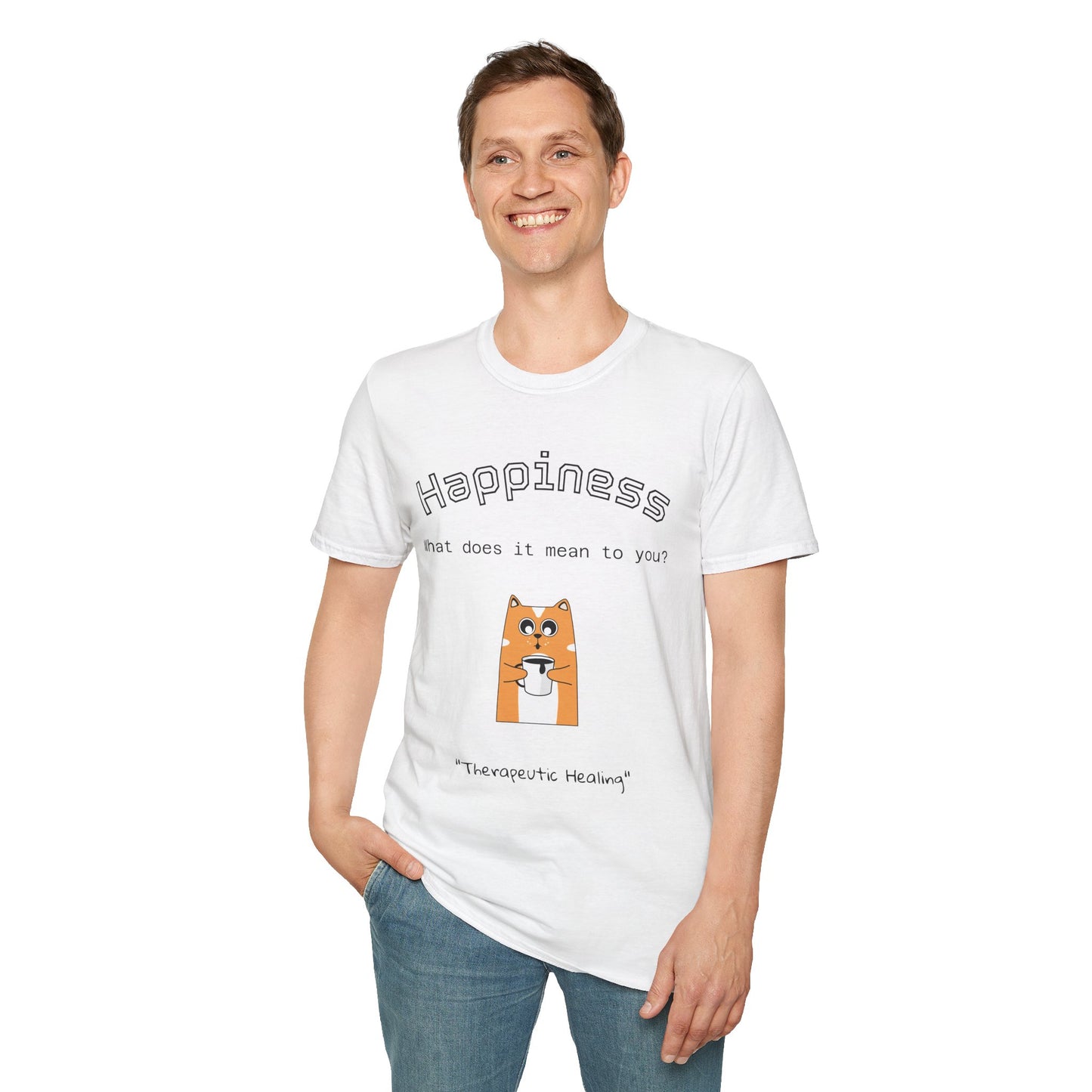 Happiness Unisex Softstyle T-Shirt - Therapeutic Healing Quote