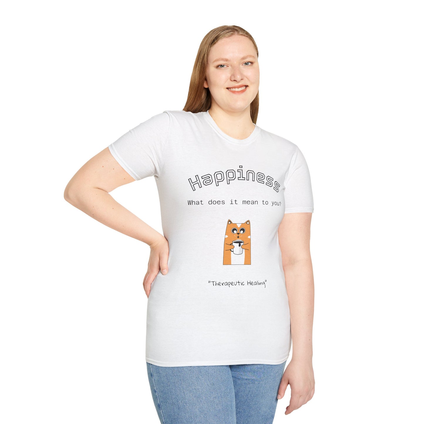 Happiness Unisex Softstyle T-Shirt - Therapeutic Healing Quote