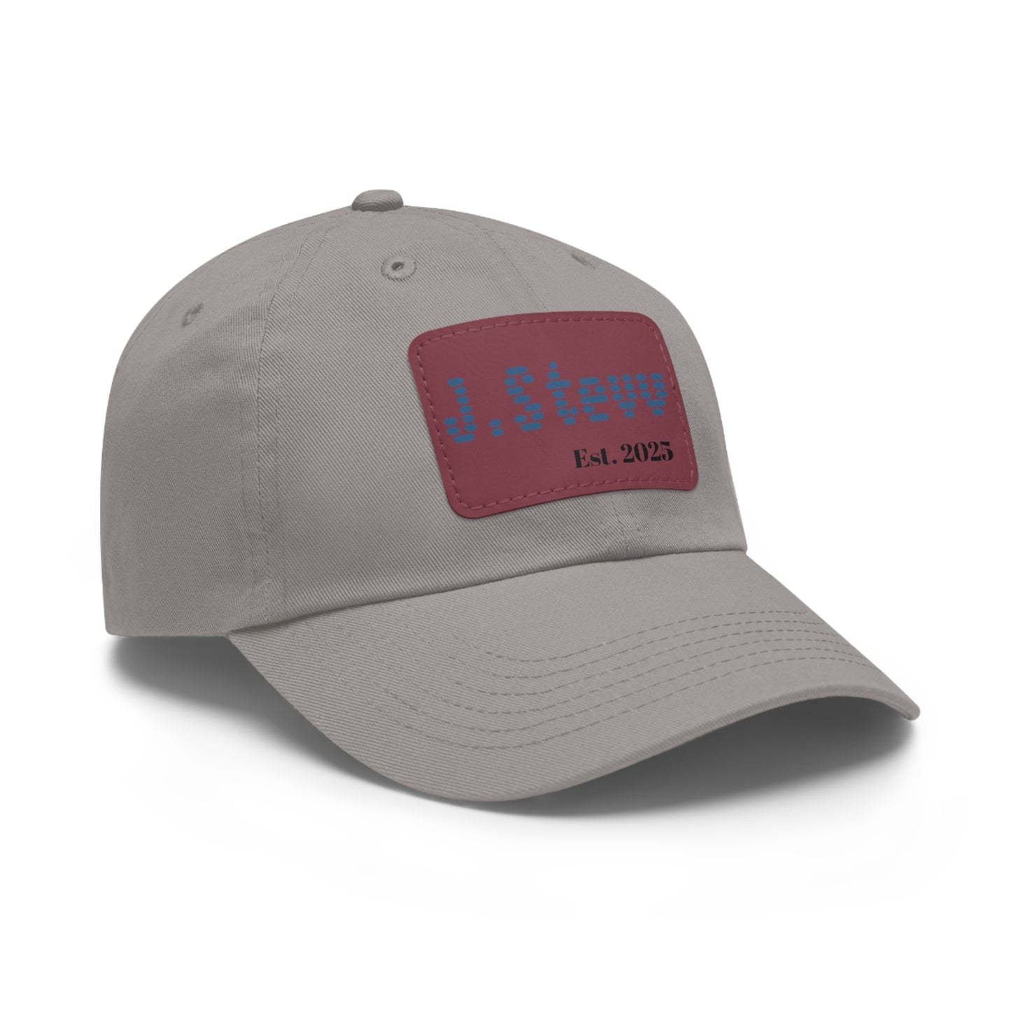 Custom Leather Patch Dad Hat - Stylish & Comfortable Cap for Everyday Wear