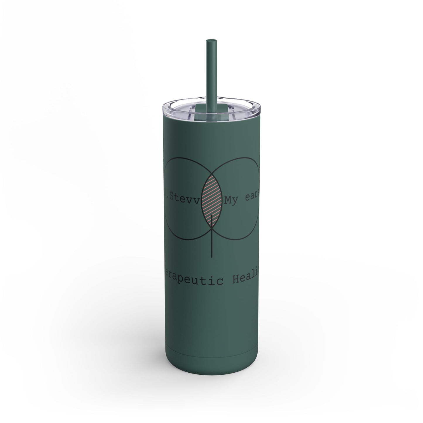 Therapeutic Healing 20oz Matte Tumbler - Personalized Stylish Drinkware for Mindfulness and Wellness