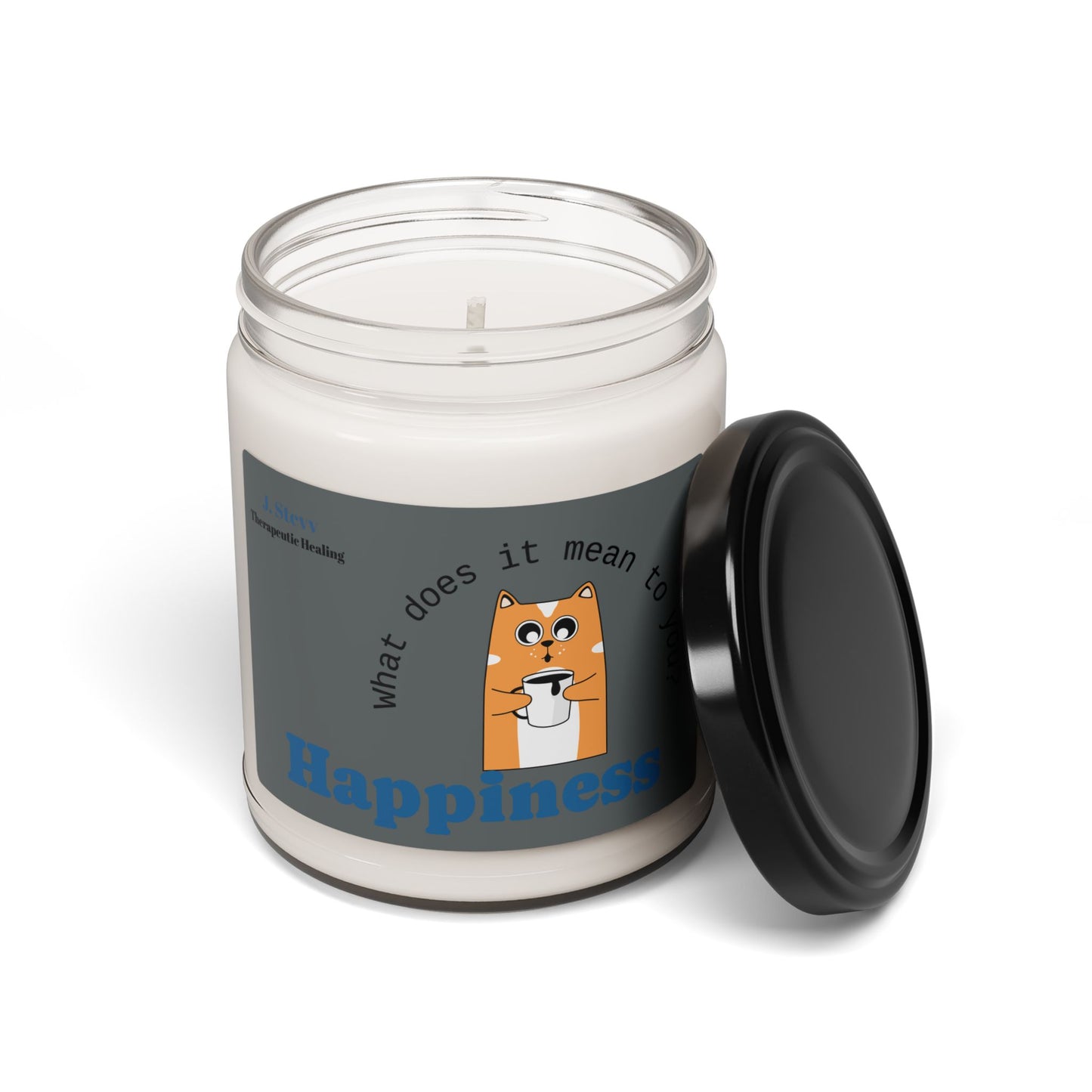 Happiness Scented Soy Candle - 9oz Therapeutic Candle for Relaxation and Self-Care